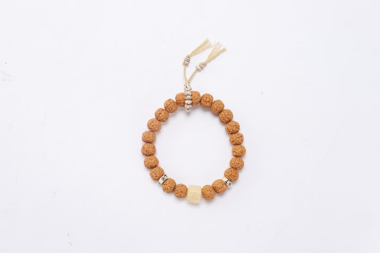 Natural Wood Career Bracelet – Empower Your Success, Chinese Style