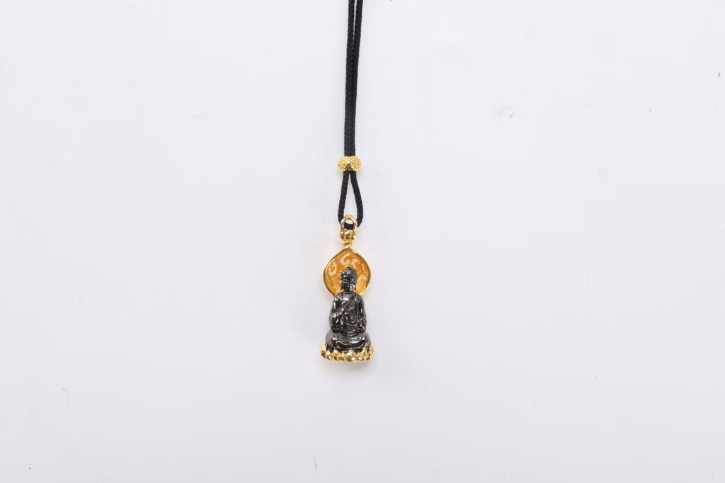 Buddha Pendant with Golden Halo – A Symbol of Peace and Wisdo