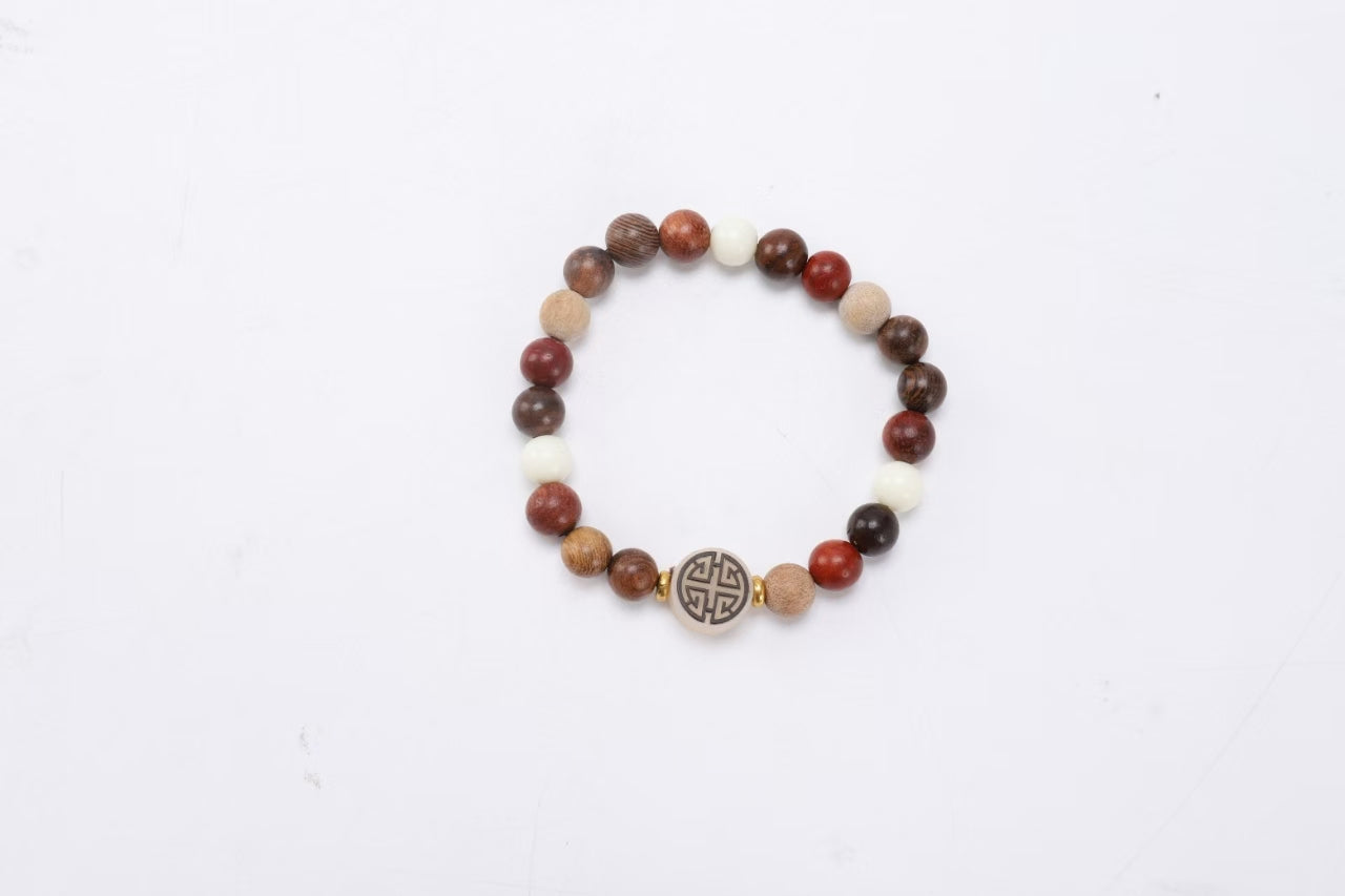 Natural Wood Bracelet – Classic Chinese Style Elegance